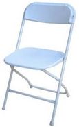 Standard folding chair - white