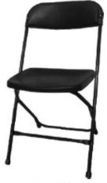 Standard folding chair - black